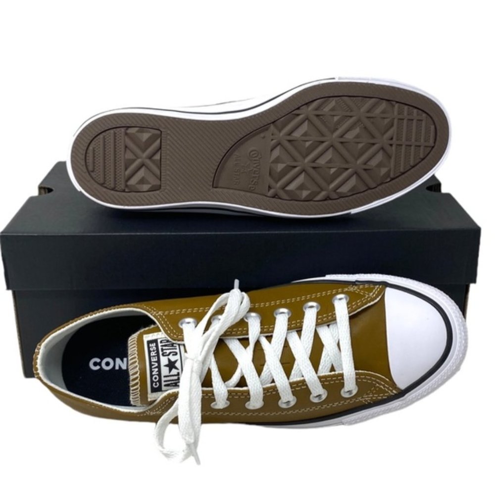 Converse Ctas OX Low Sneakers Skate For Men Shoes Leather Brown Casual A09977C - Picture 4 of 9